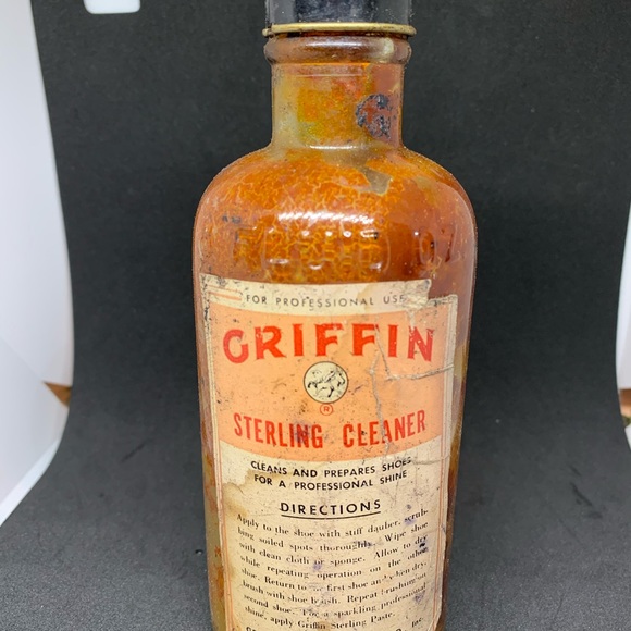 Vintage Griffin Sterling Cleaner Empty Bottle - Picture 13 of 15
